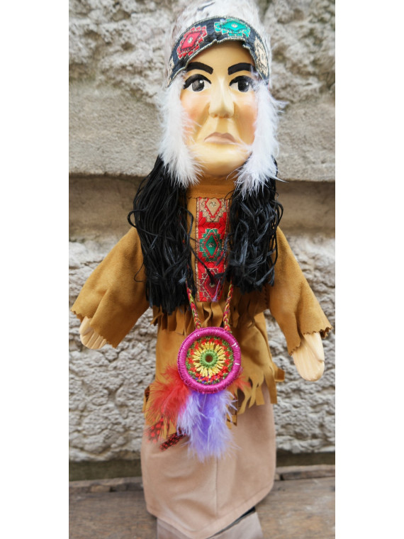 Marionnette l'Indien des Amériques 1 chez Souvenirsdelyon.Com