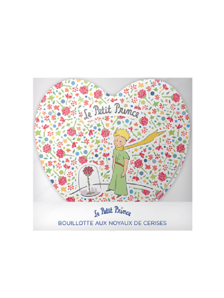 Hot water bottle heart cherry stones the Little Prince liberty on Souvenirsdelyon.com