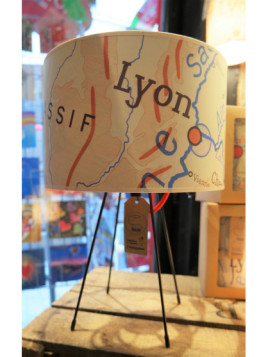 Lampe Lyon Géographie Zaralobo chez Souvenirsdelyon.com