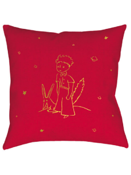 Cushion filled with the Little Prince and the fox Souvenirsdelyon.com