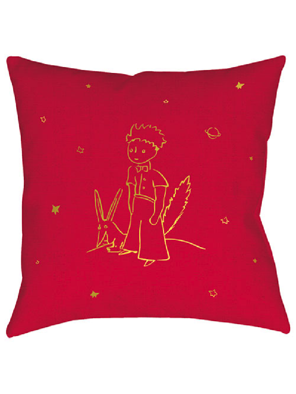 Coussin garni le Petit Prince et le renard chez Souvenirsdelyon.com