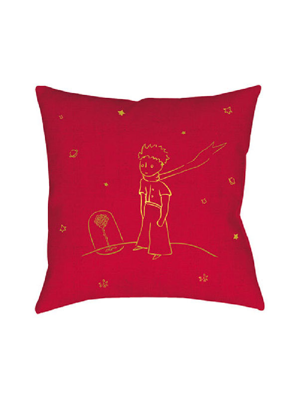 Cushion filled with the Little Prince and the rose Souvenirsdelyon.com