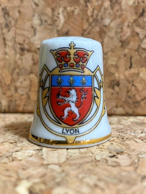 Lyon emblem collection thimble Souvenirsdelyon.com