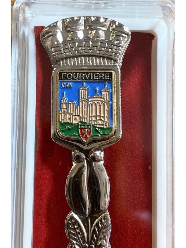 Cuillère de collection Lyon Basilique de Fourvière chez Souvenirsdelyon.Com