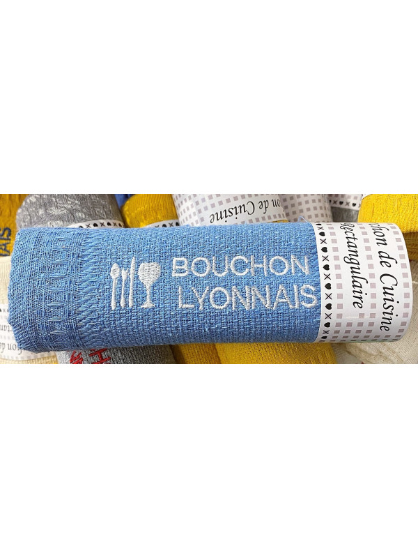 Towel Lyon Bouchon Lyonnais blue Souvenirsdelyon.com