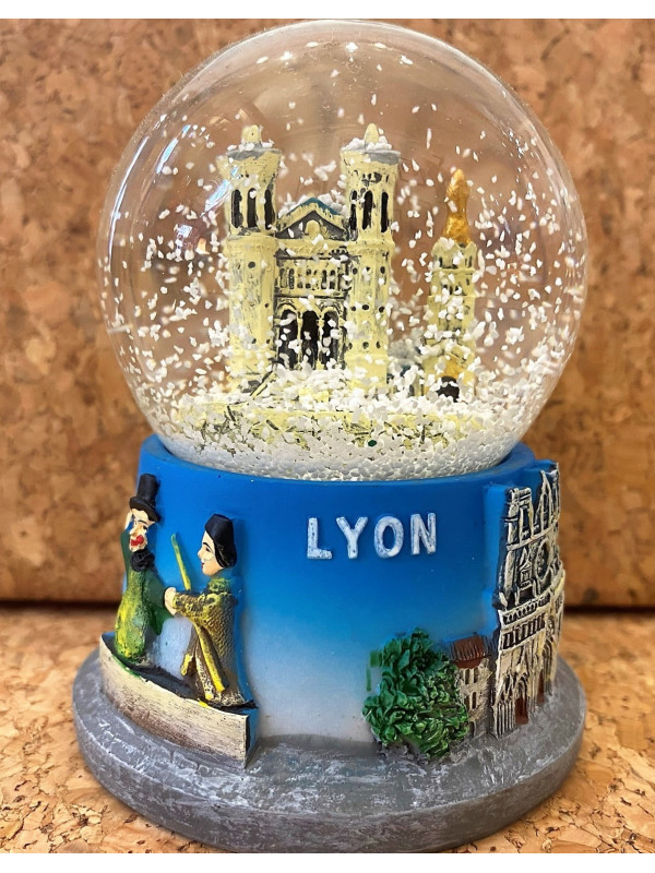 Boule à neige Lyon Fourvière 1 grande chez Souvenirsdelyon.com