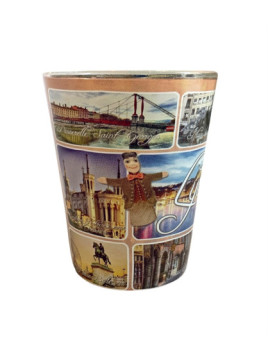Verre à shooter lyon multivues chez Souvenirsdelyon.com