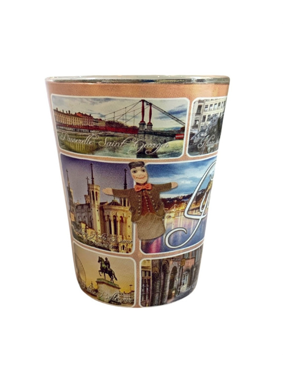 Verre à shooter lyon multivues chez Souvenirsdelyon.com