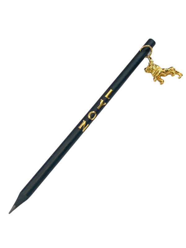 Golden lion charm pencil  souvenirsdelyon.com
