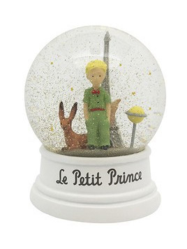 Snow globe The Little Prince, the Fox, the Effeil Tower and his planet on Souvenirsdelyon.Com