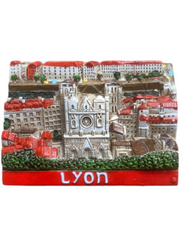 Magnet Lyon Cathedral Saint Jean  Souvenirsdelyon.com