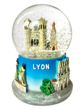 Boule à neige Lyon Fourvière 5 grande chez Souvenirsdelyon.com