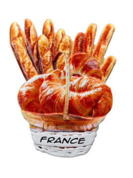 Magnet Baguettes et Croissants de France chez Souvenirsdelyon.com