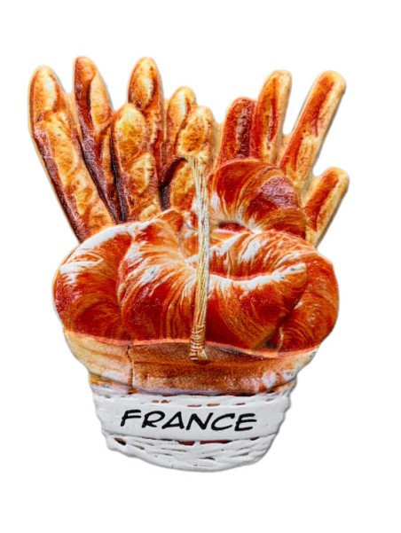 Magnet Baguettes et Croissants de France chez Souvenirsdelyon.com