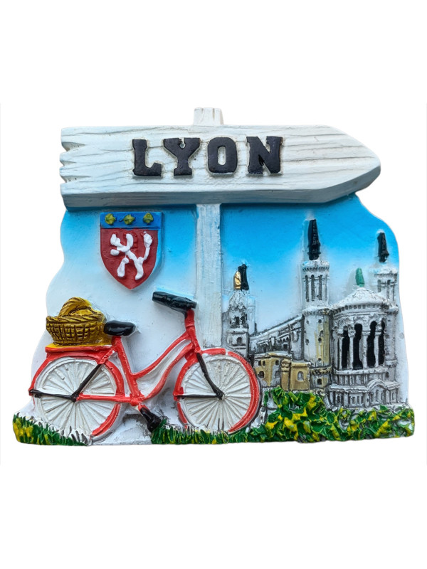 Magnet Lyon Vélo chez Souvenirsdelyon.com