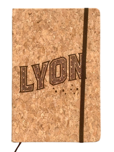 Notebook Lyon stars cork A5 souvenirsdelyon.com