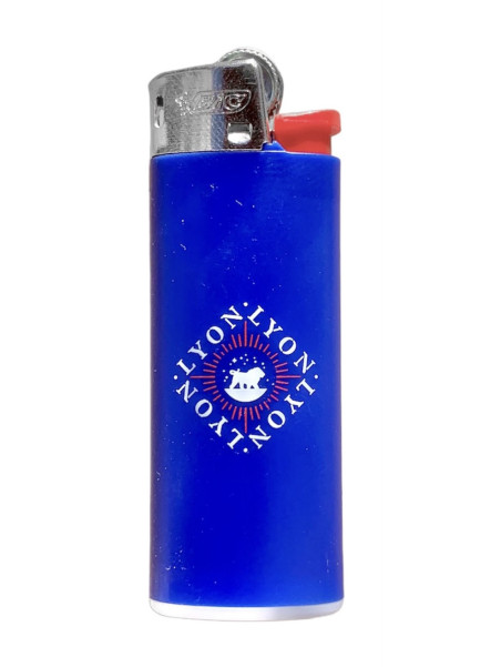 Lyon France Mini Lighter Bic blue souvenirsdelyon.com