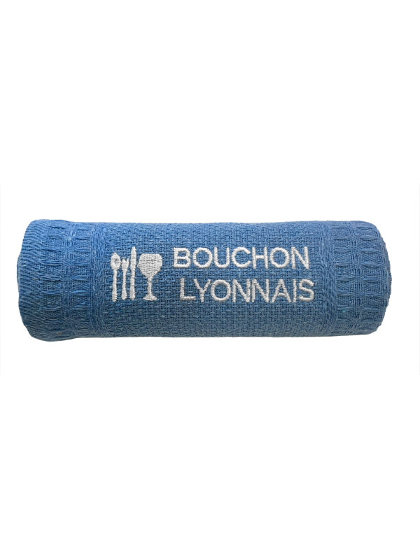 Towel Lyon Bouchon Lyonnais blue Souvenirsdelyon.com
