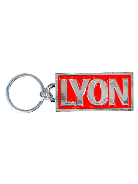 Porte-clés Lyon rectangulaire chez Souvenirsdelyon.com