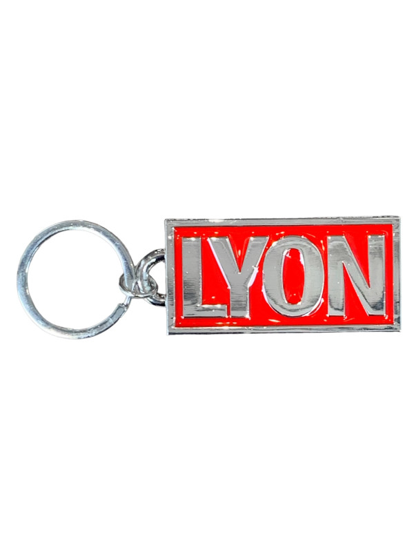 Porte-clés Lyon rectangulaire chez Souvenirsdelyon.com
