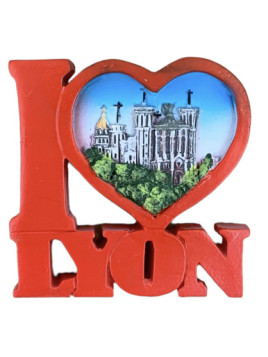 Magnet Lyon I love Lyon chez Souvenirsdelyon.Com