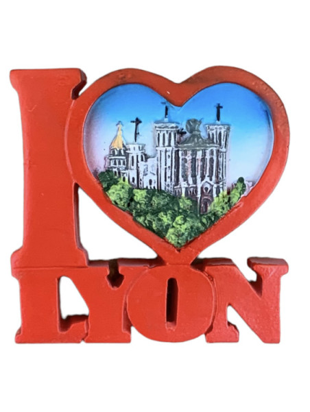 Magnet Lyon I love Lyon chez Souvenirsdelyon.Com