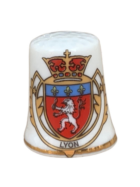 Dé à coudre de collection Lyon emblème chez souvenirsdelyon.Com