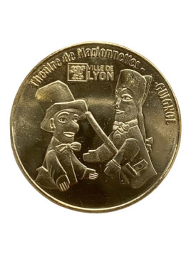 Medal Souvenirs of Lyon Basilica of Fourvière / Guignol Theater souvenirsdelyon.com