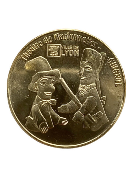 Médaille Souvenirs de Lyon Basilique de Fourvière / Théâtre Guignol chez Souvenirsdelyon.Com
