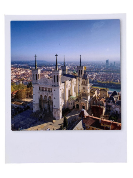 Polaroid Postcard - Notre Dame de Fourvière souvenirsdelyon.com