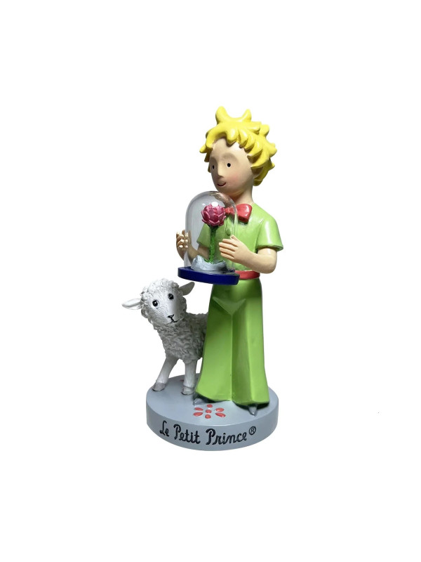 Figurine The Little Prince the rose and the sheep souvenirsdelyon.com