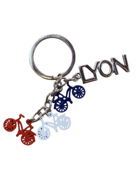 Porte-clés Lyon vélo chez Souvenirsdelyon.com