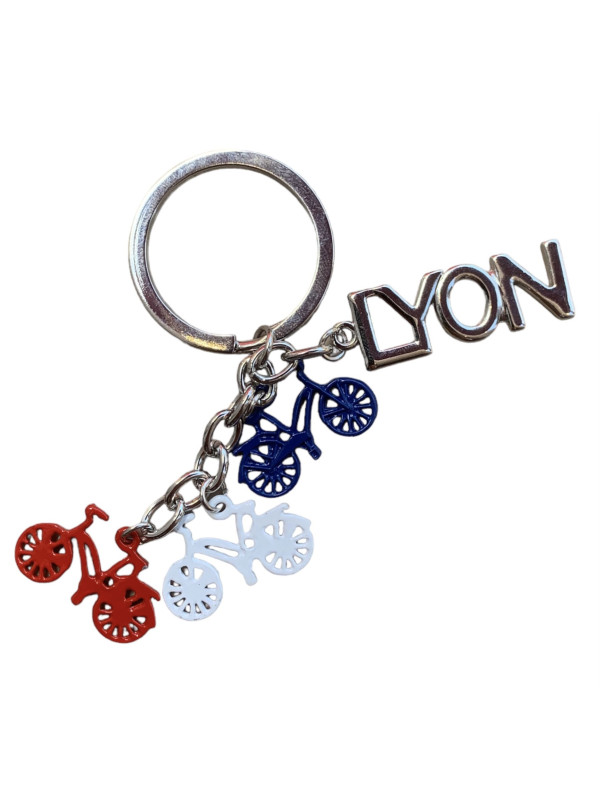 Porte-clés Lyon vélo chez Souvenirsdelyon.com