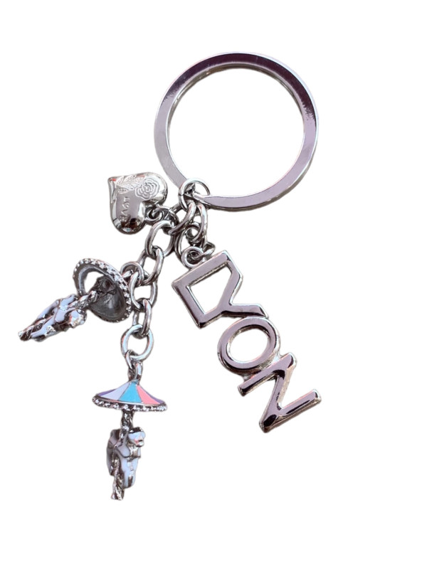 Porte-clés Lyon caroussel chez Souvenirsdelyon.com