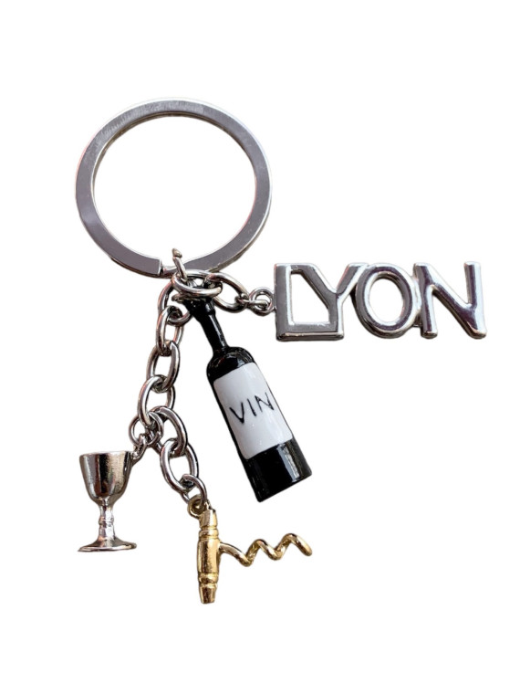 Porte-clés Lyon oenologie chez Souvenirsdelyon.com
