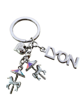 Lyon caroussel key ring Souvenirsdelyon.com