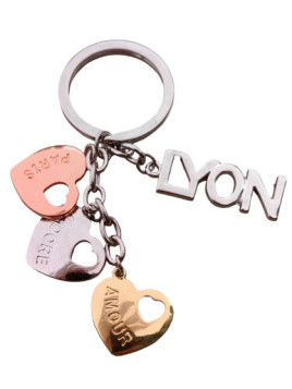 Porte-clés Lyon amoureux chez Souvenirsdelyon.com