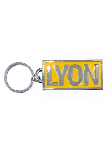 Porte-clés Lyon rectangulaire chez Souvenirsdelyon.com