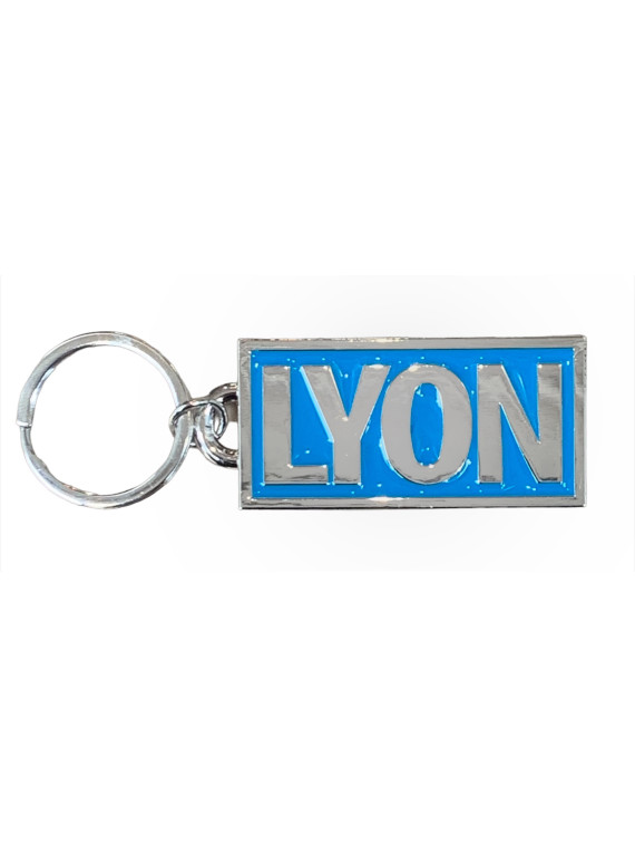 Porte-clés Lyon rectangulaire chez Souvenirsdelyon.com