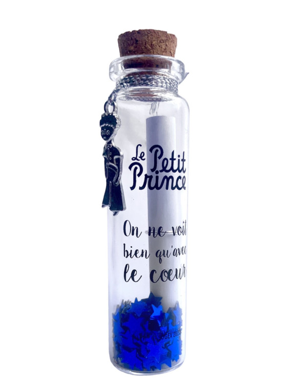 Wish bottle le Petit Prince breloque portrait chez Souvenirsdelyon.com