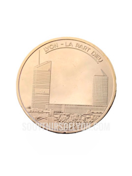 Médaille Souvenirs de Lyon Part Dieu / Lyon Monuments chez Souvenirsdelyon.Com