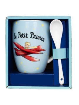 The Little Prince aviator mug with spoon at SouvenirsdeLyon.com