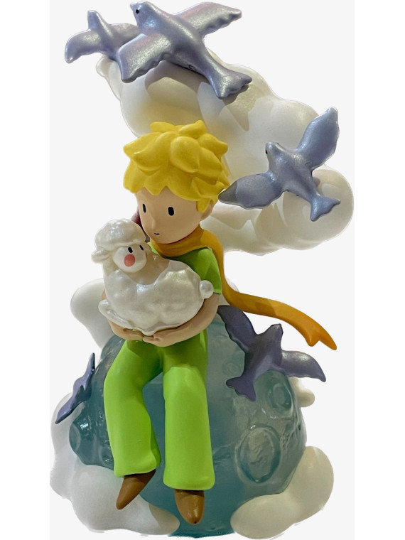 Figurine Le Petit Prince et le mouton sur la planète chez souvenirsdelyon.com