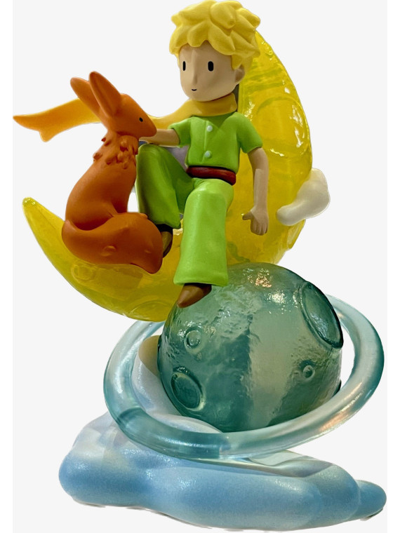 Figurine Le Petit Prince et le renard sur la lune chez souvenirsdelyon.com