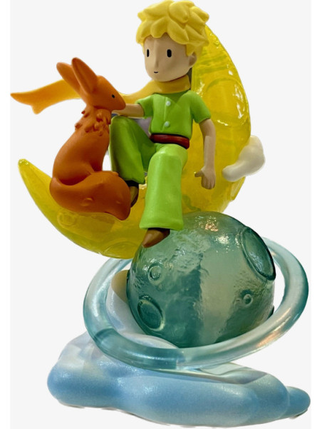 The Little Prince and the fox on the moon figurine on souvenirsdelyon.com