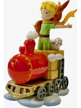 Figurine Le Petit Prince le renard et le mouton dans le train on souvenirsdelyon.com