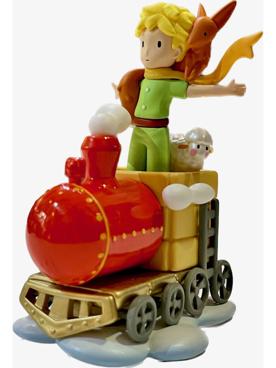 Figurine Le Petit Prince le renard et le mouton dans le train on souvenirsdelyon.com