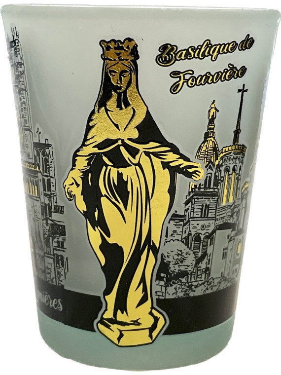 Verre à shooter Lyon Monuments dorés chez Souvenirsdelyon.com