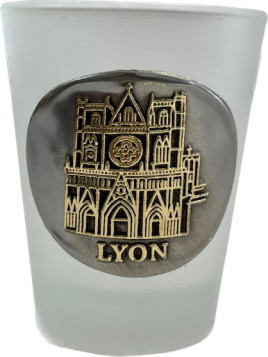 Verre à shooter Lyon Cathédral Saint-Jean chez Souvenirsdelyon.com