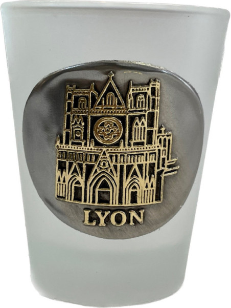 Verre à shooter Lyon Cathédral Saint-Jean chez Souvenirsdelyon.com